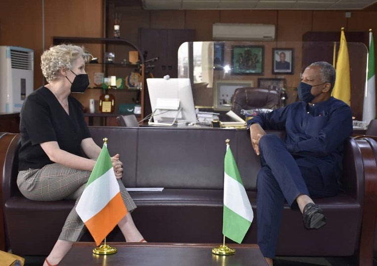 His Excellency Geoffrey Onyeama received in audience the Ambassador of Ireland to Nigeria