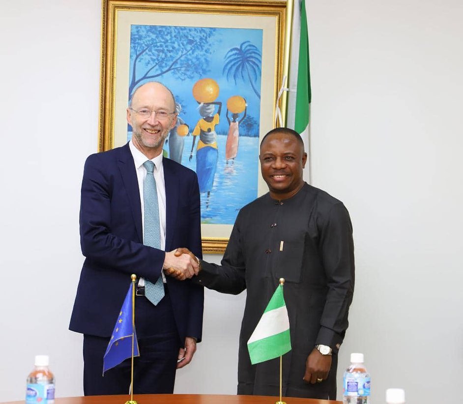 Ambassador Gabriel T. Aduda received in audience the Deputy Director-General for Energy, European Co…