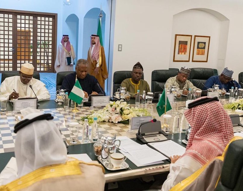 H.E. Geoffrey Onyeama and his Saudi Counterpart, H.E. Prince Faisal bin Farhan held the First Sessio…