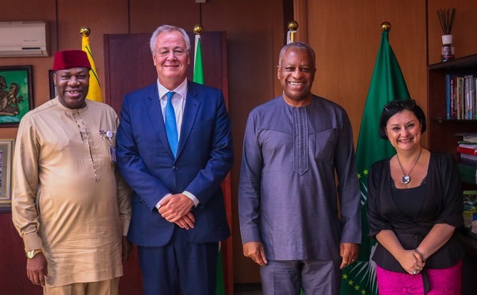 , H.E. Geoffrey Onyeama received in audience Mr. Jonannes Luchner, European Commission Deputy Direct…