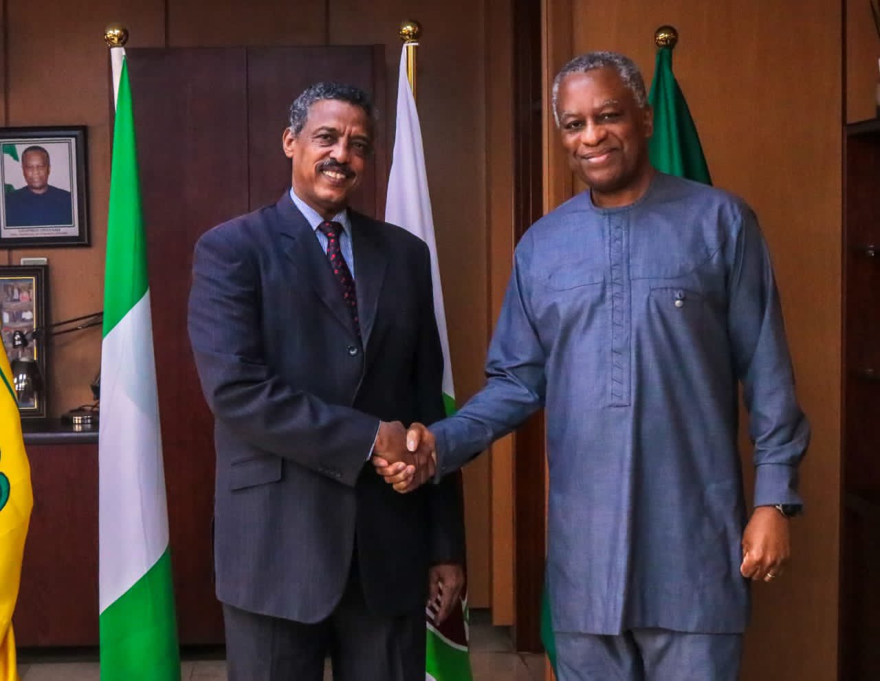 H.E. Geoffrey Onyeama received H.E. Mr. Mohamed Yousif Ibrahim Abdelmanna, Ambassador of Sudan to Ni…