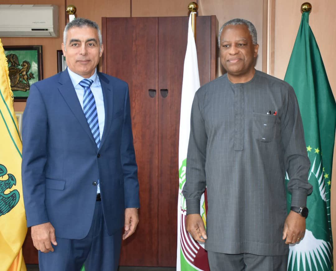 H.E. Geoffrey Onyeama received in audience the Palestine Ambassador to Nigeria