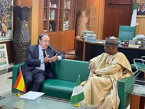 H.E. Zubairu Dada received in audience the Spanish Ambassador to Nigeria