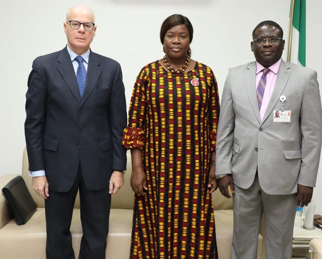 Amb. Janet Olisa (OON) received in audience the Amb of Greece to Nigeria, H.E. Ionnis Plotas