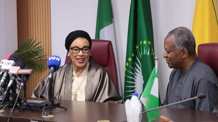 H.E. Geoffrey Onyeama received the courtesy visit of the Commonwealth Secretary-General