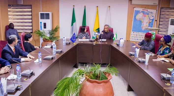 H.E. Geoffrey Onyeama received the courtesy visit of the EU Parliament Election Observer Delegation