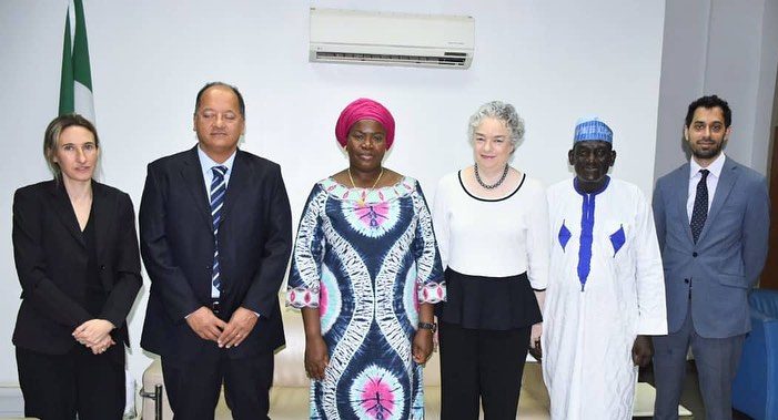 The Director Overseeing the Office of the Permanent Secretary, Amb. Janet Olisa (OON) received in au…