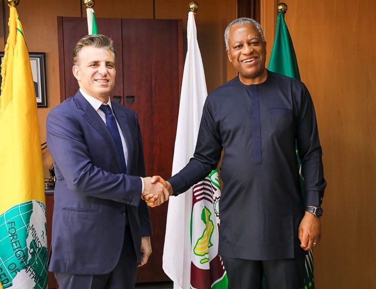 H.E. Geoffrey Onyeama invited the Ambassador of Lebanon to Nigeria, H.E. Houssam Diab for a meeting