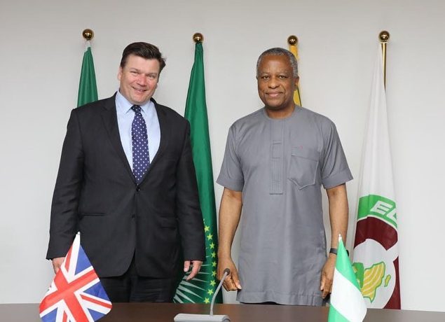 H.E. Geoffrey Onyeama received the visit of The Rt Hon James Haeppey MP