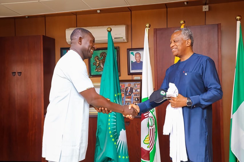 Joint Negotiating Council (JNC), Workers Union paid a courtesy visit to H.E. Geoffrey Onyeama to for…