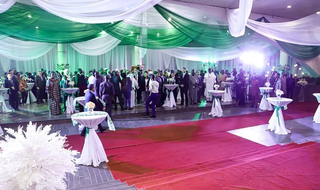H.E. Geoffrey Onyeama and the Hon Minister of State for Foreign Affairs, Amb. Zubairu Dada to a fare…