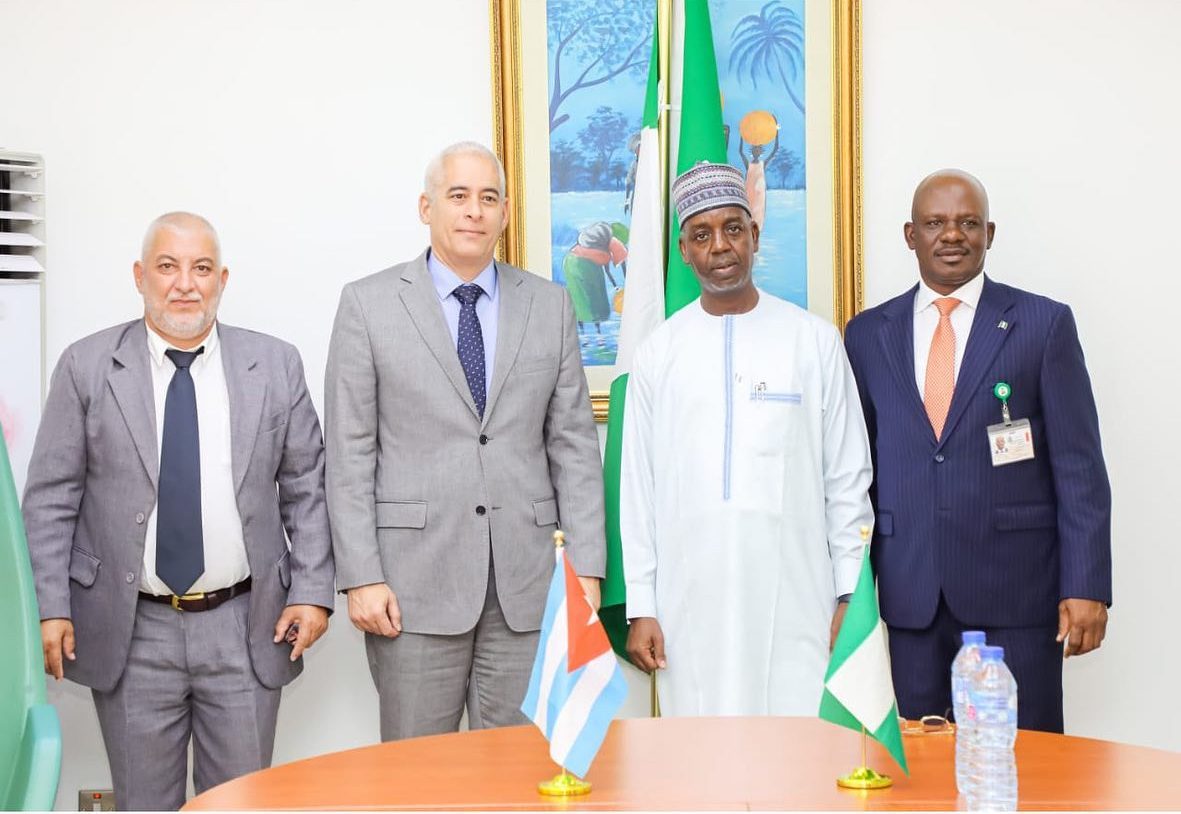 Ambassador Adamu Ibrahim Lamuwa received the courtesy visit of H.E. Gerardo Penalver