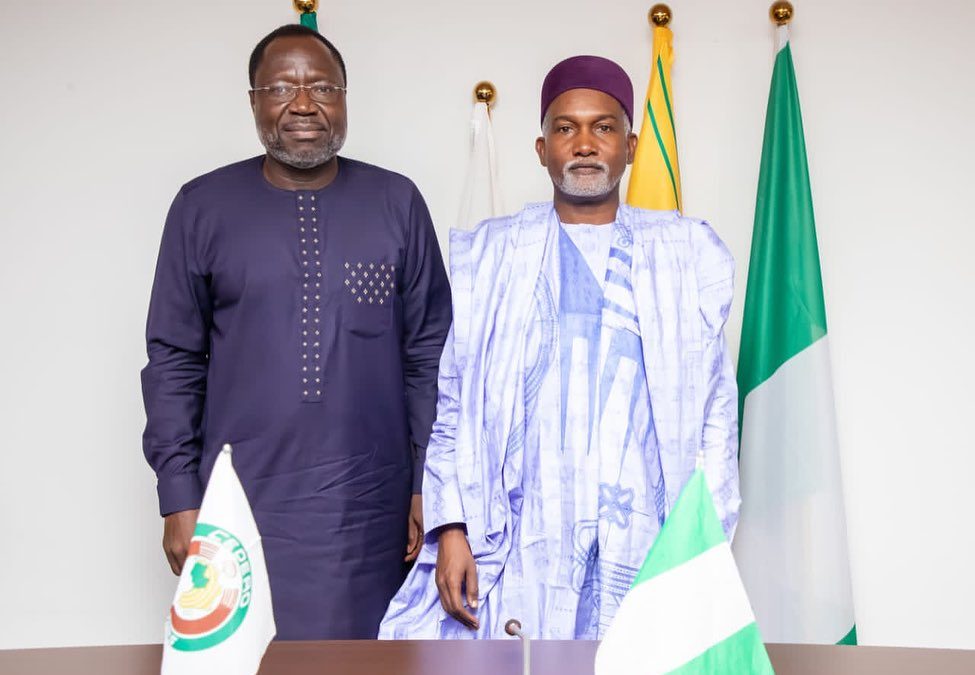 The Hon. Minister of Foreign Affairs, H.E. Yusuf Maitama Tuggar in company of the Perm. Sec. MFA, Am…