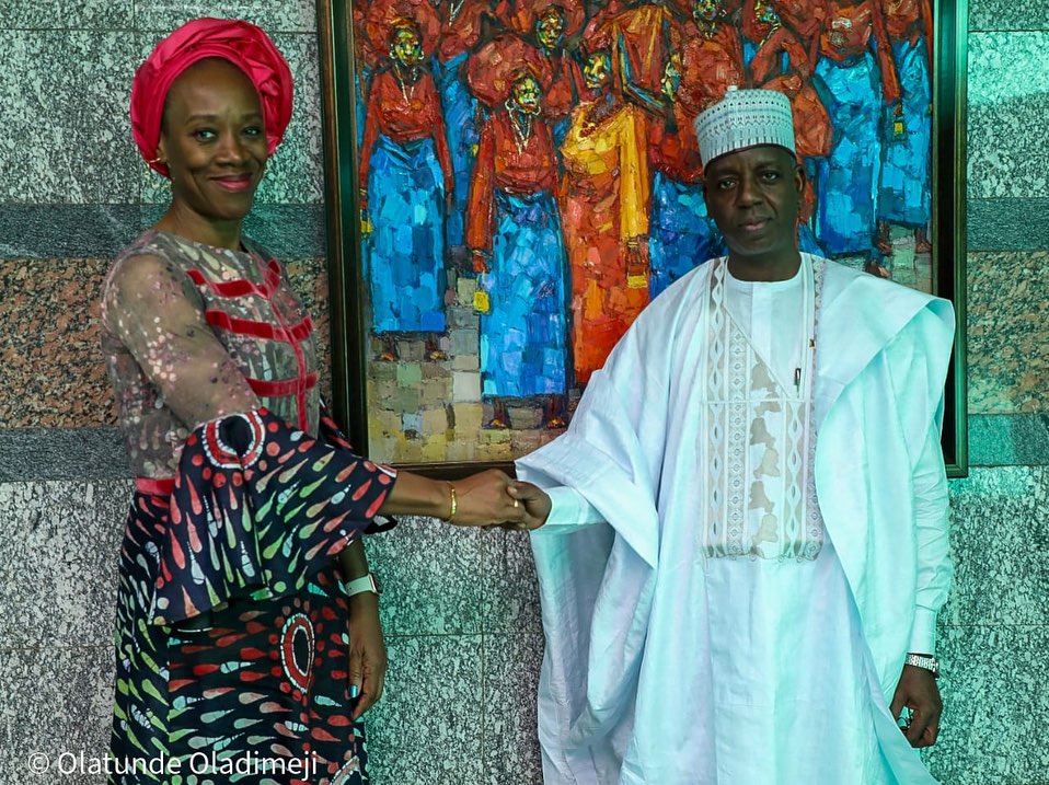 The Permanent Secretary, MFA, Amb. Adamu Ibrahim Lamuwa received in audience Ms Ugochi Daniels, Depu…
