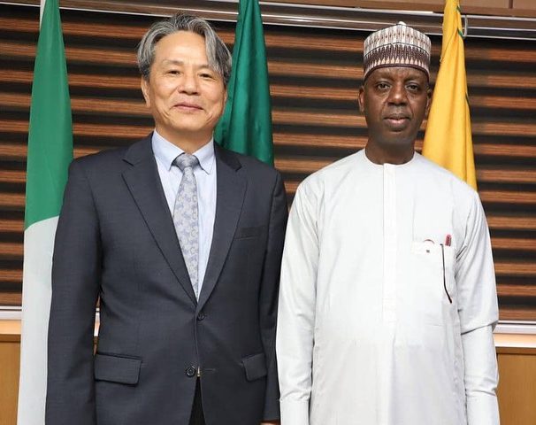 The Permanent Secretary MFA, Amb. Adamu Ibrahim Lamuwa received in audience the South Korean Ambassa…