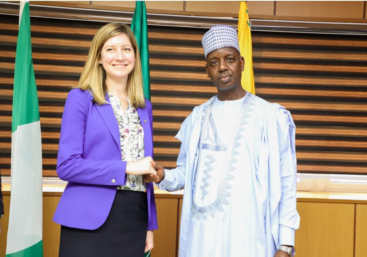 Amb. Adamu Ibrahim Lamuwa received in audience the visiting Canadian Assistant Deputy Minister for S…