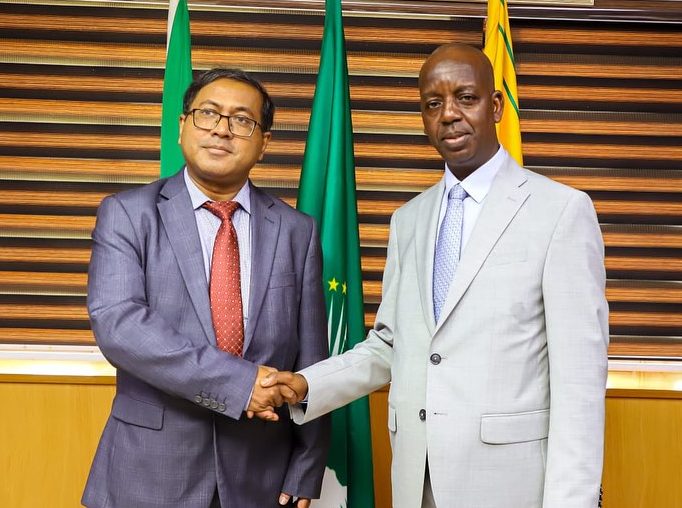 Amb. Adamu Ibrahim Lamuwa received in audience H.E. Mr. Masudur Rahman, High Commissioner of Banglad…