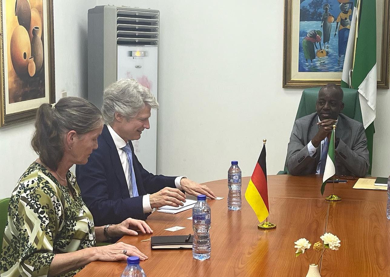 Amb. Adamu Ibrahim Lamuwa received in audience H.E. Mr. Jasper Wieck, German Political Director of t…