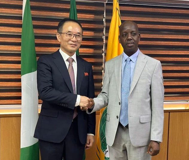 Amb. Adamu Ibrahim Lamuwa received in audience H.E. Mr. Jon Tong Chol, North Korean Ambassador to Ni…