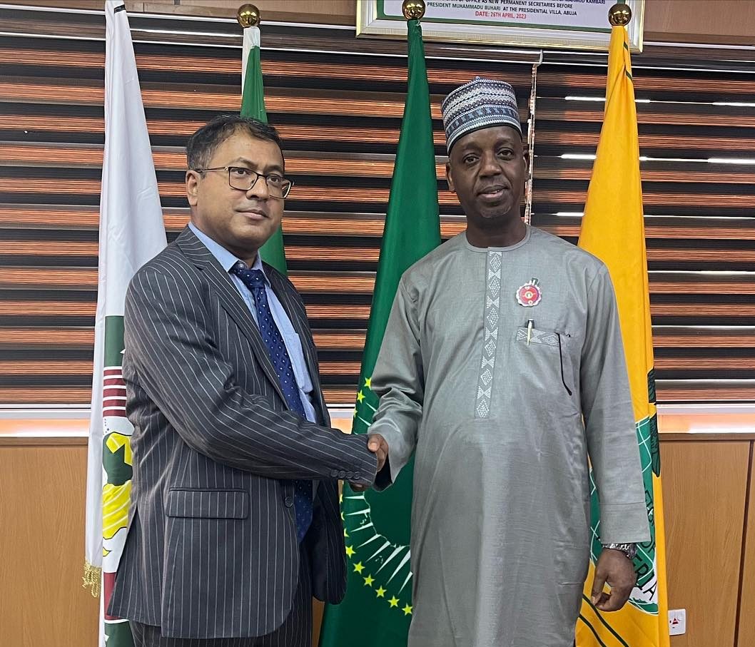 Ambassador Adamu Ibrahim Lamuwa received in audience His Excellency Masudur Rahman
