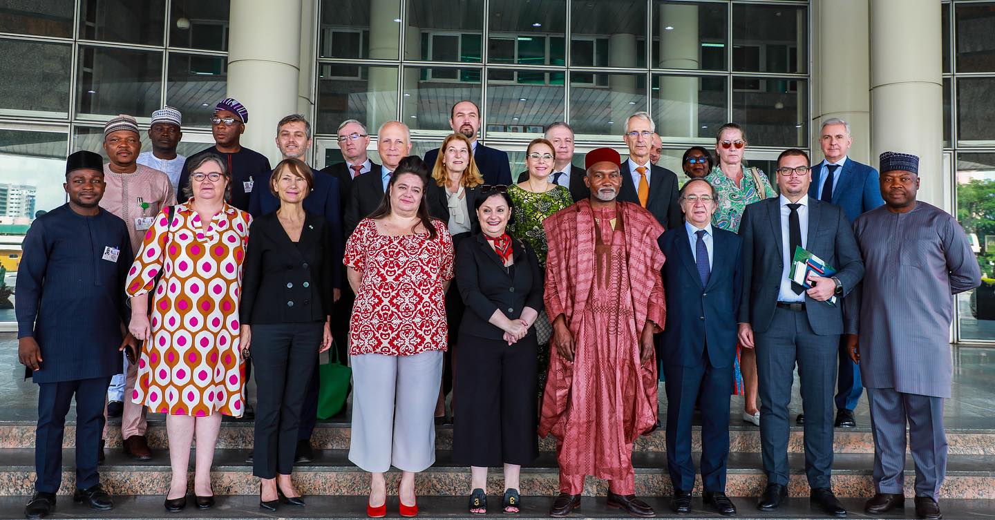 Ambassador Yusuf M. Tuggar (OON) received on a courtesy visit, a delegation of Ambassadors/Heads of …