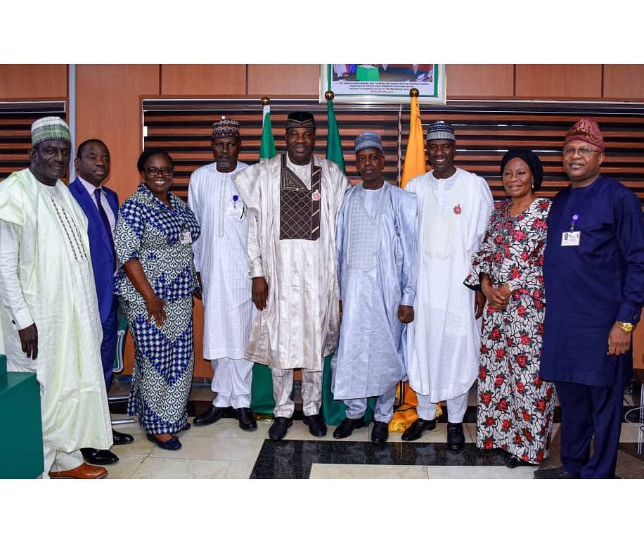 Ambassador Adamu Ibrahim Lamuwa received on a courtesy visit, Ambassador Nura Abba Rimi and Ambassad…