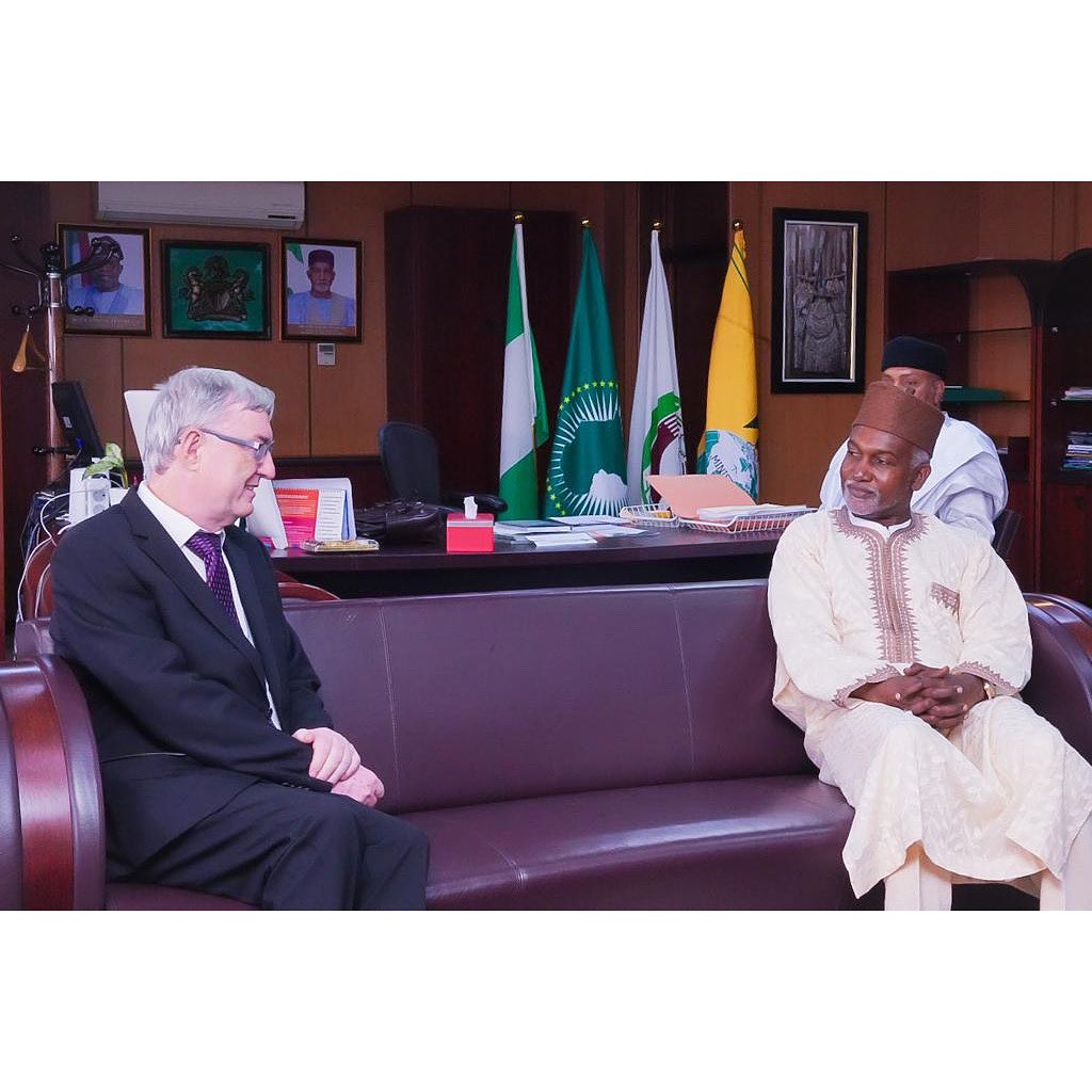 Ambassador Yusuf M. Tuggar (OON) received in audience H.E. Mr. Zdenek Krejci