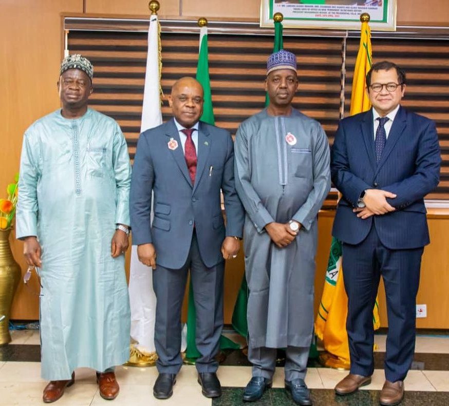 Ambassador Adamu Ibrahim Lamuwa received on a courtesy visit Ambassador Isaiaka A. Imam