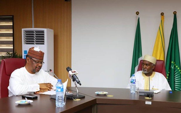 Ambassador Yusuf M. Tuggar (OON) received in audience Mr. Salihu Abdulhamid Dembos