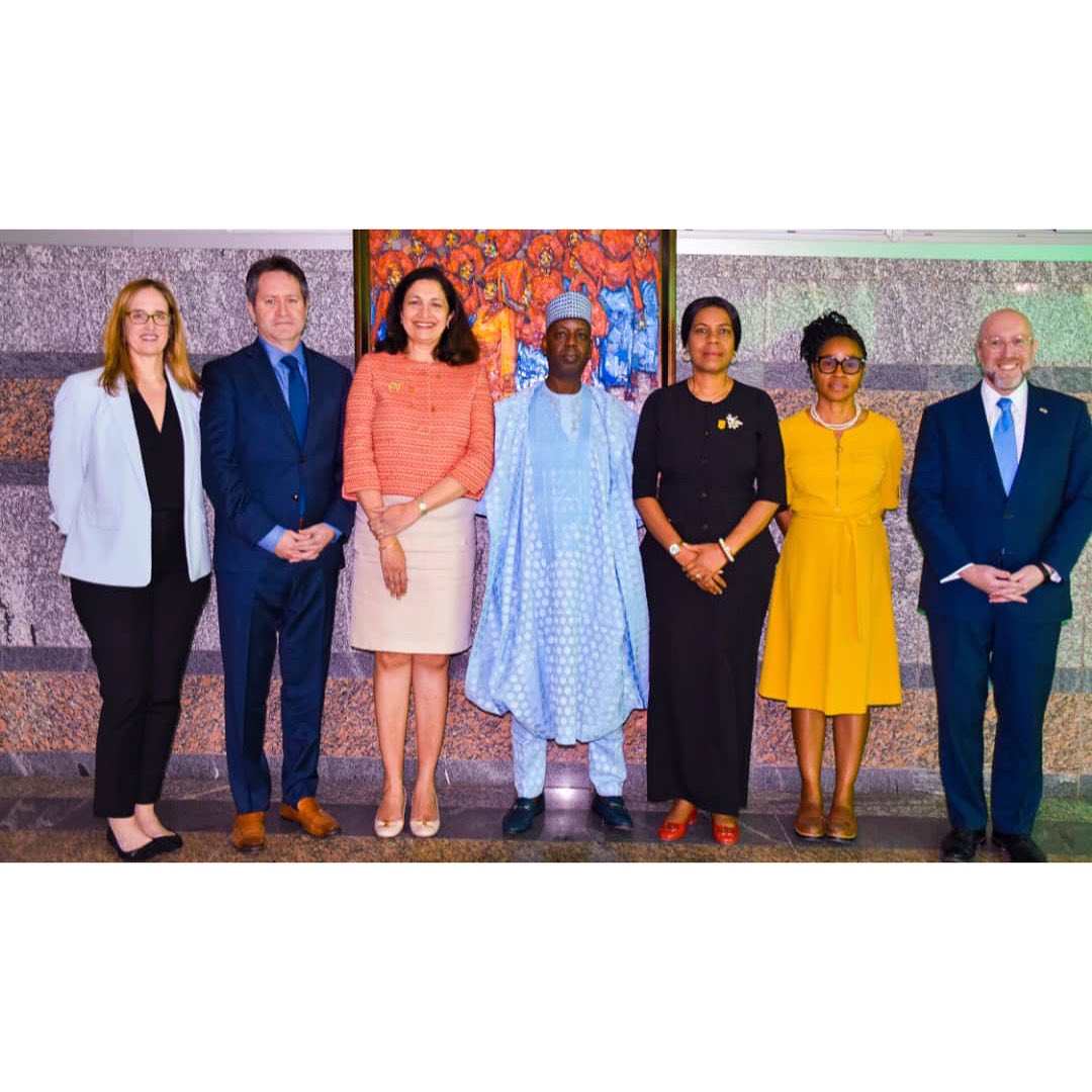 Ambassador Adamu Ibrahim Lamuwa received in audience the Under Secretary of State for Civilian Secur…