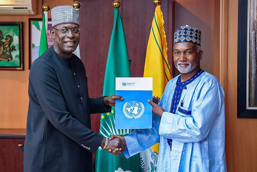Ambassador Yusuf M. Tuggar (OON) received presentation of Credentials from H.E. Mohamed Moustapha Ma…