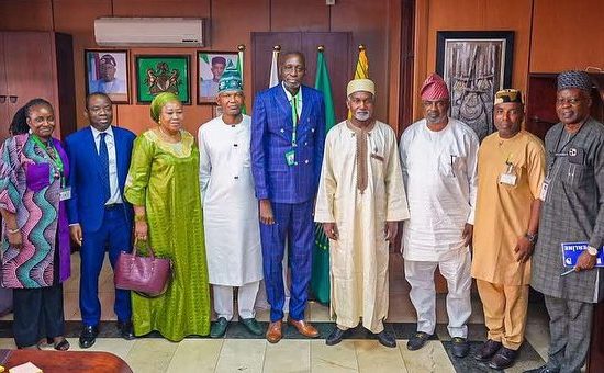 Ambassador Yusuf M. Tuggar (OON) received on a courtesy visit, Prof. Ayo Omotayo