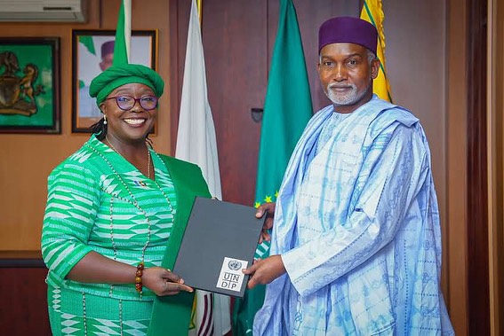 Ambassador Yusuf M. Tuggar (OON) received of Credentials from the new UNDP Resident Representative, …