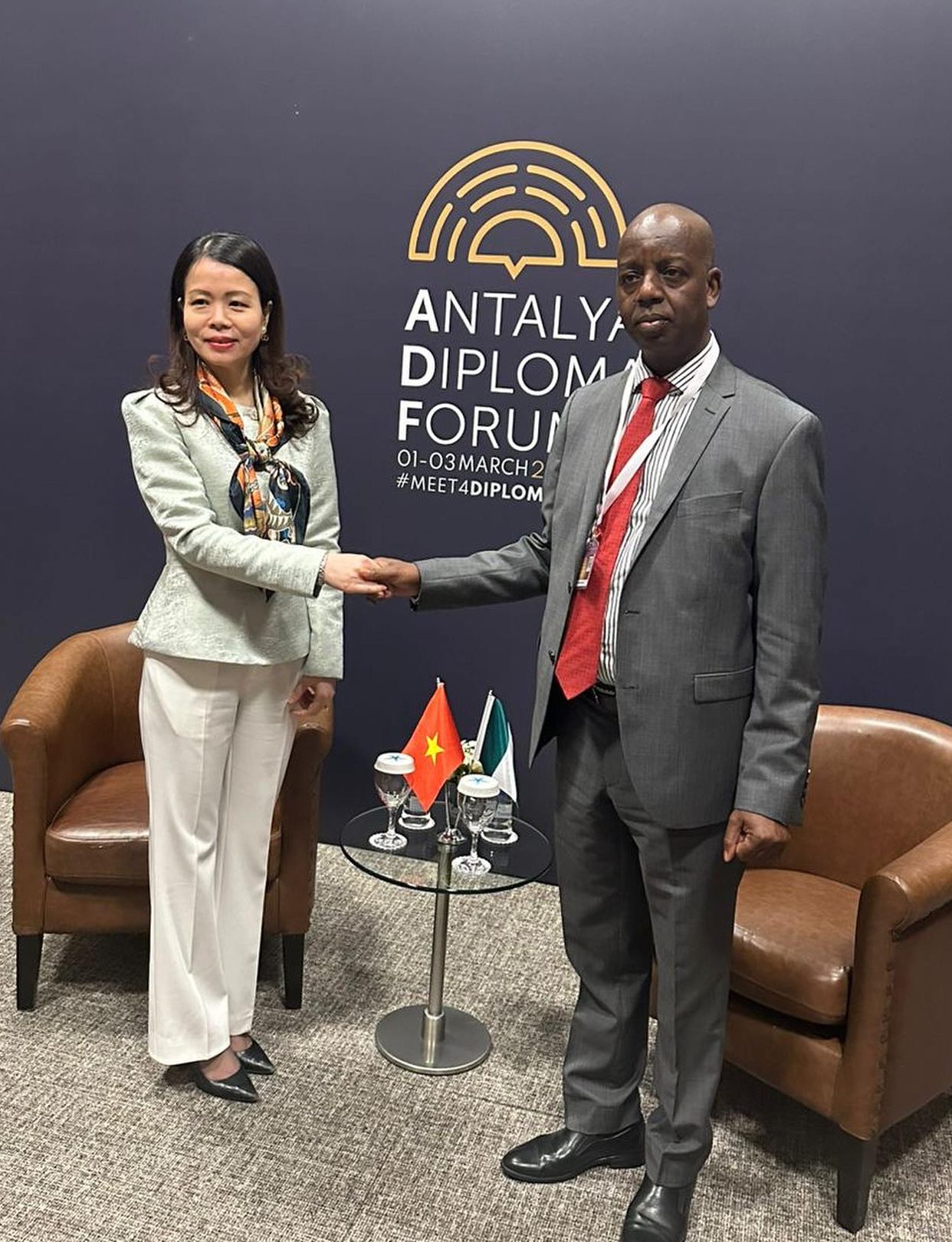 Amb. Adamu Ibrahim Lamuwa met with the Deputy Foreign Minister of Vietnam, Amb Nguyen Minh Hang