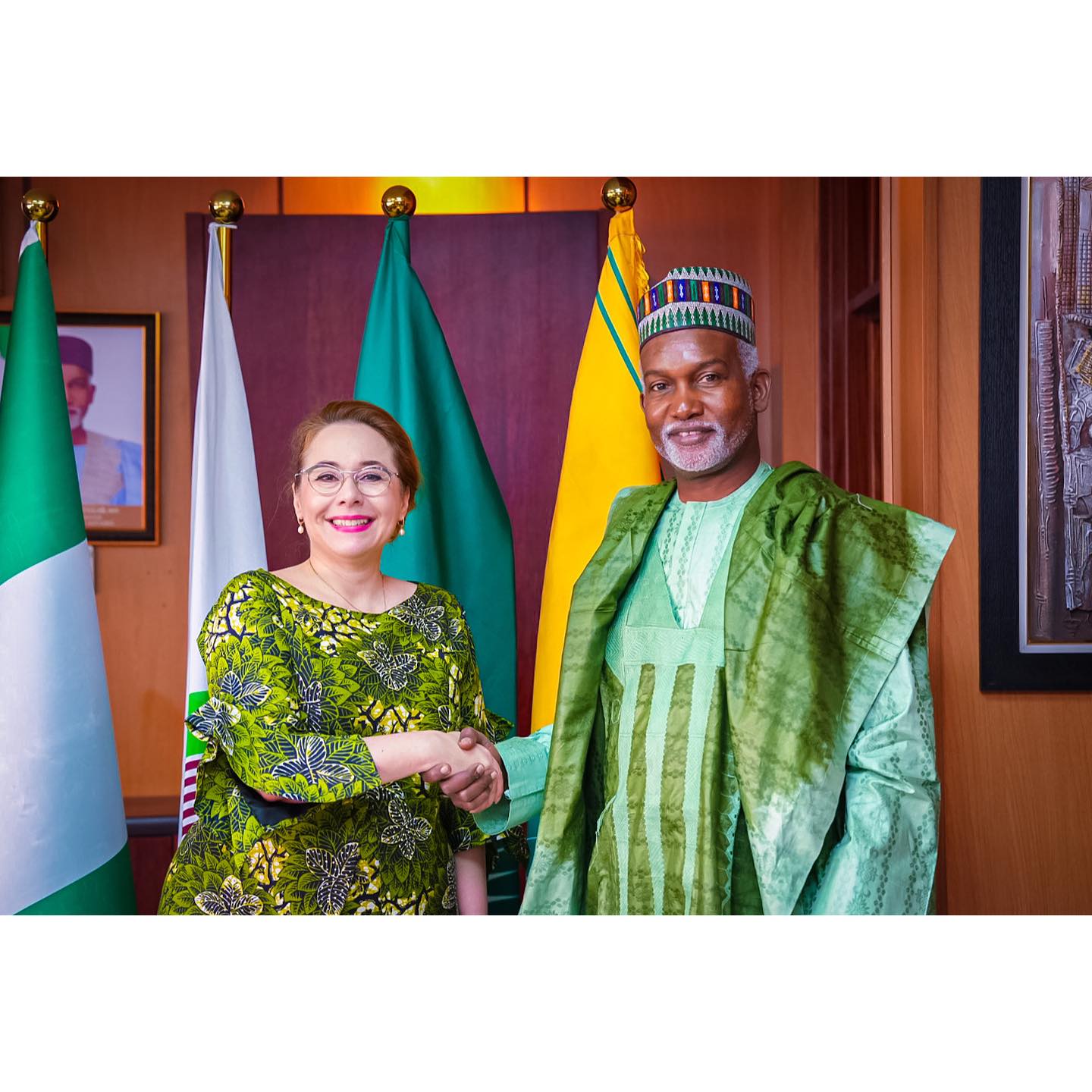 Ambassador Yusuf M. Tuggar (OON) received in audience H.E. Mrs Joanna Tarnawska