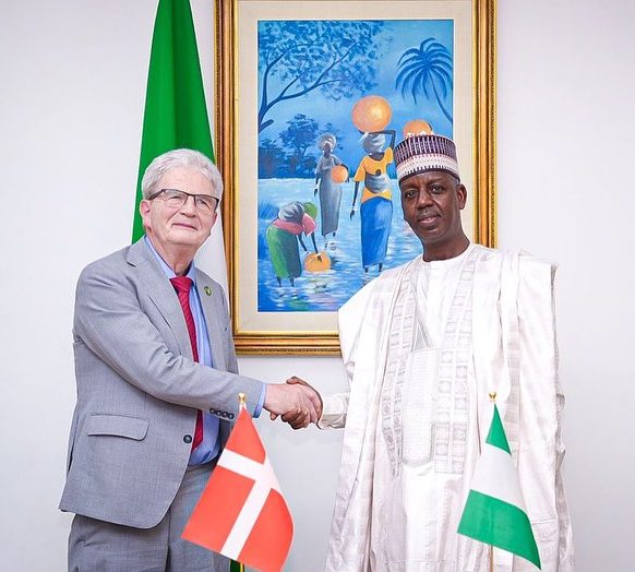 Ambassador Adamu Ibrahim Lamuwa received in audience Mr. Holger K. Nielsen