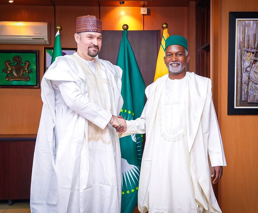 Ambassador Yusuf M. Tuggar (OON) received in audience H.E. Mr. Yanko Yordanov