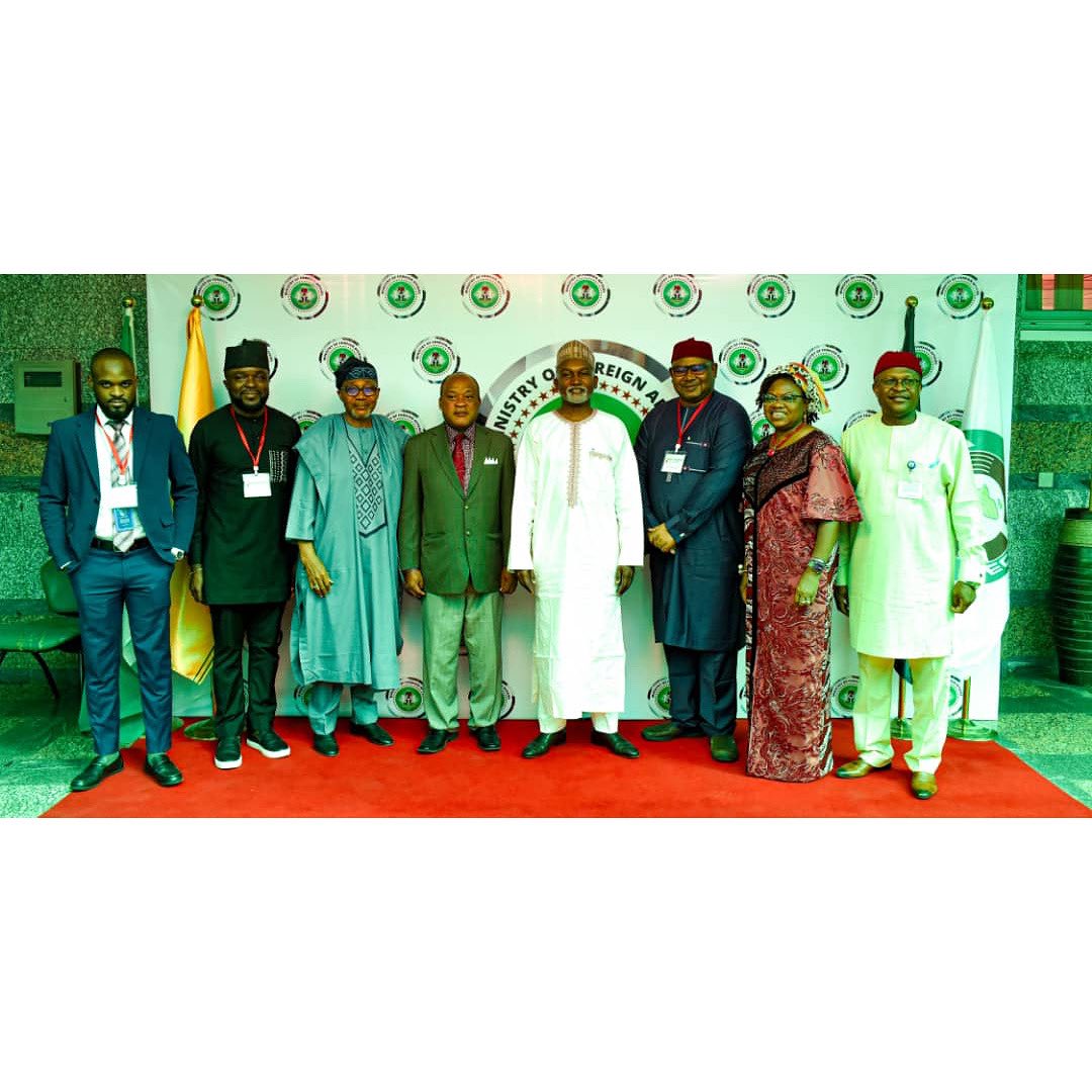 Ambassador Yusuf M. Tuggar (OON) received in audience, His Excellency Jose Mba Abeso