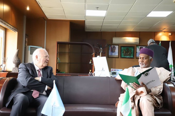 Ambassador Yusuf M. Tuggar (OON) received in audience H.E. Mr. Miguel Angel Moratinos