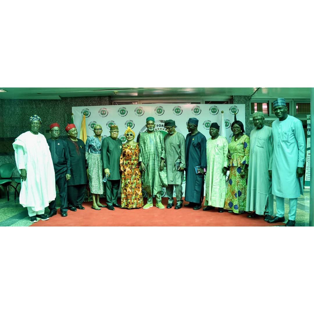 Ambassador Yusuf M. Tuggar (OON) received in audience a delegation of the Association of Retired Amb…