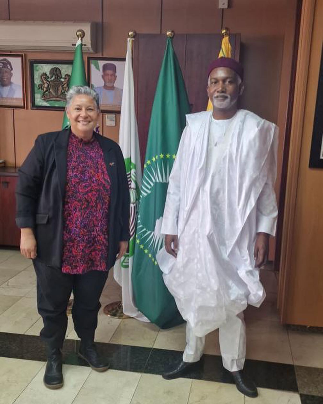 Ambassador Yusuf M. Tuggar (OON) received in audience H.E Ms. Leila Bin – Juda