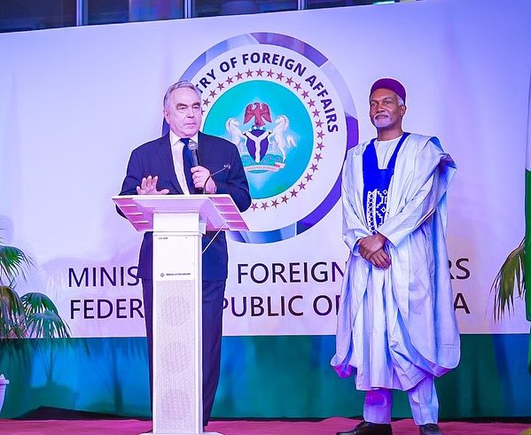 Ambassador Yusuf M. Tuggar (OON) hosted a Reception in honour of H.E. Kurt Campbell