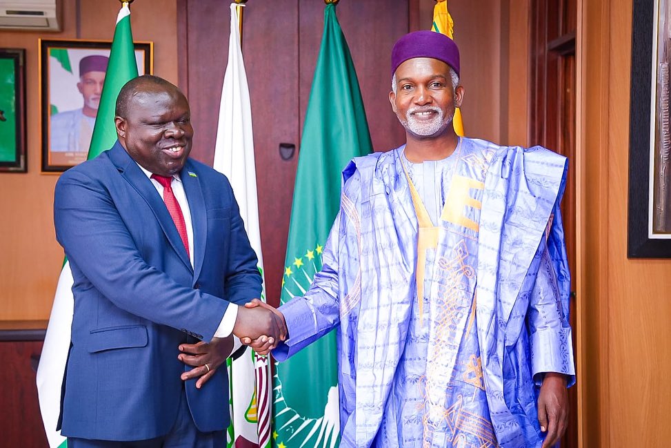 Ambassador Yusuf M. Tuggar (OON) received in audience His Excellency Christophe Bazivamo
