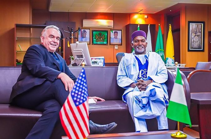 Ambassador Yusuf M. Tuggar (OON) received in audience H.E. Kurt Campbell