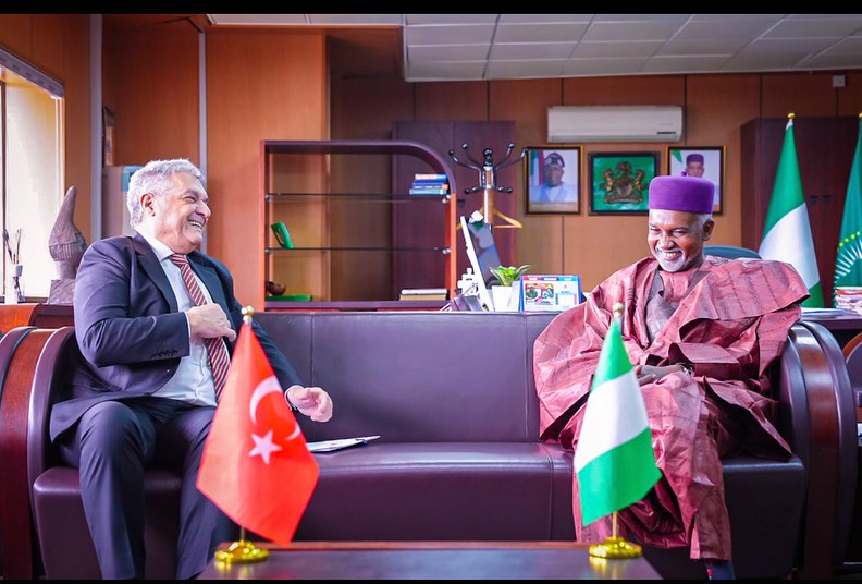Ambassador Yusuf M. Tuggar (OON) received in audience His Excellency Hidayet Bayraktar Bazivamo