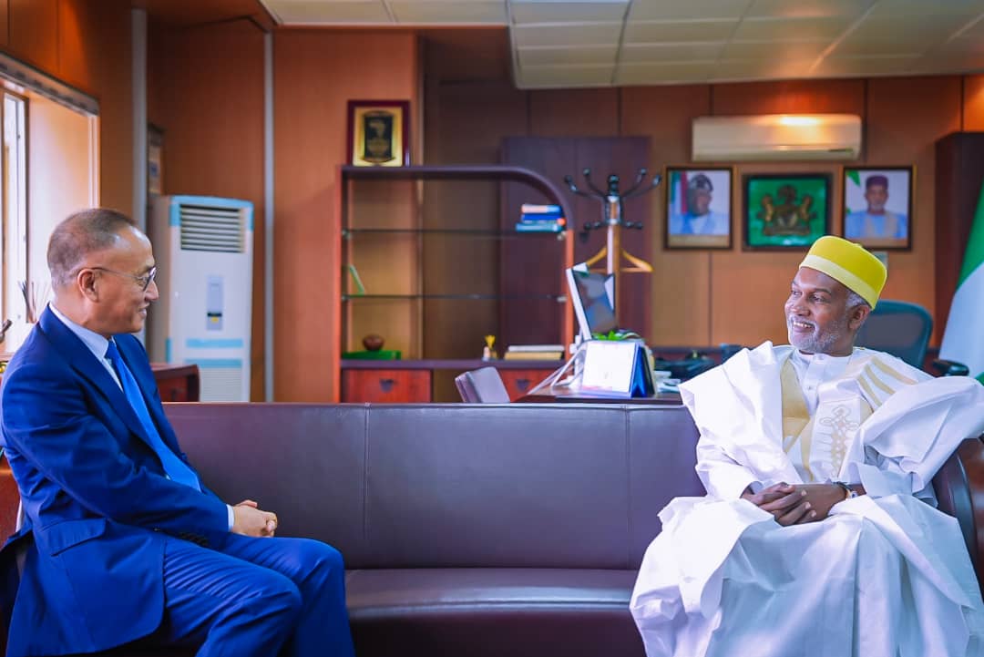 Ambassador Yusuf M. Tuggar (OON) received in audience H.E Chen Xiaodong.
