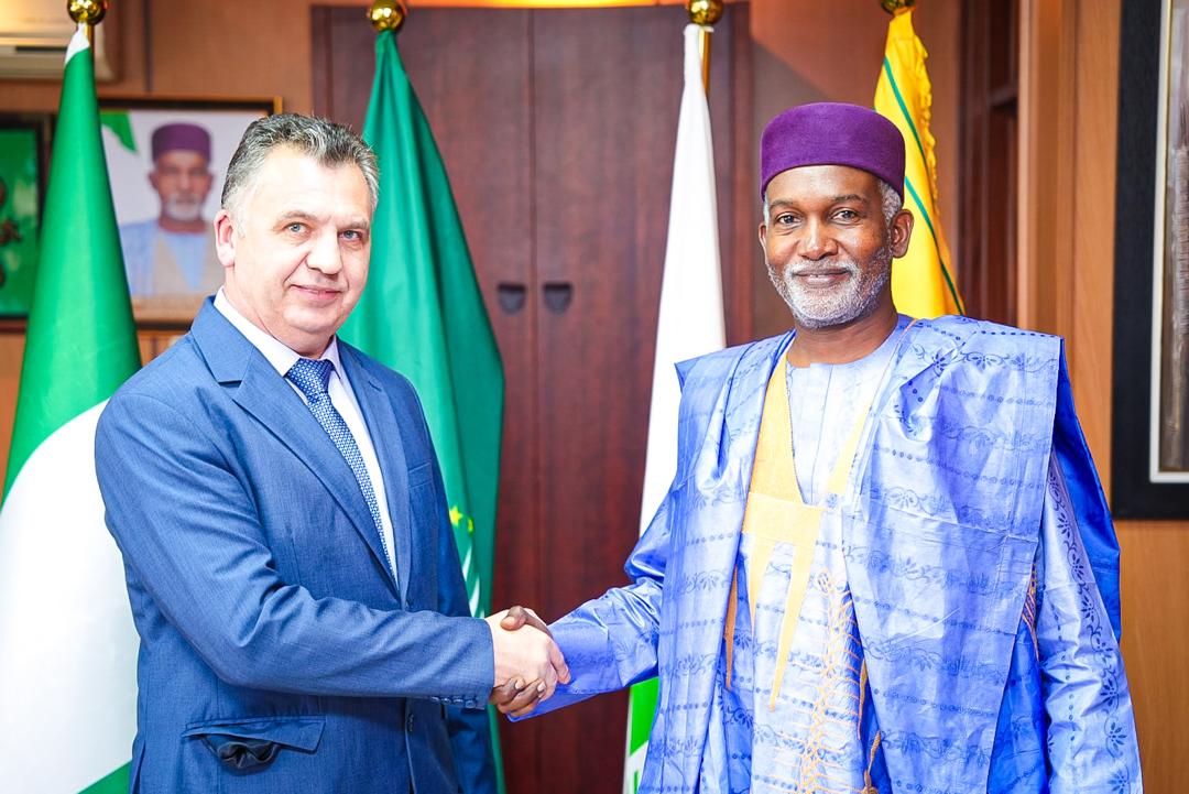 Ambassador Yusuf M. Tuggar (OON) received in audience H.E Mr. Ivan Kholostenko