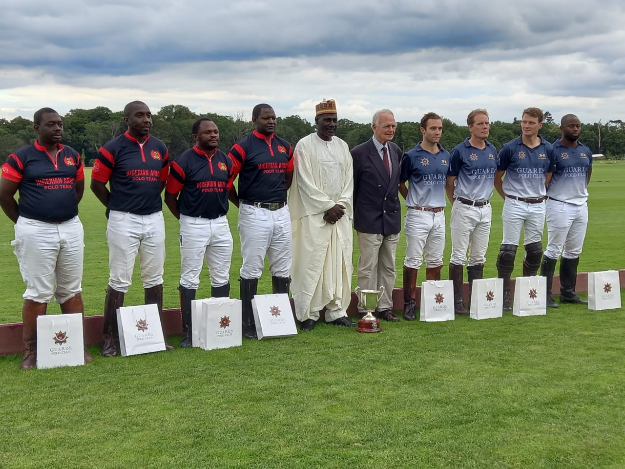 Amb. Mohammed Maina Maidugu as a Special Guest at a friendly Polo Tournament between the Guards Polo…