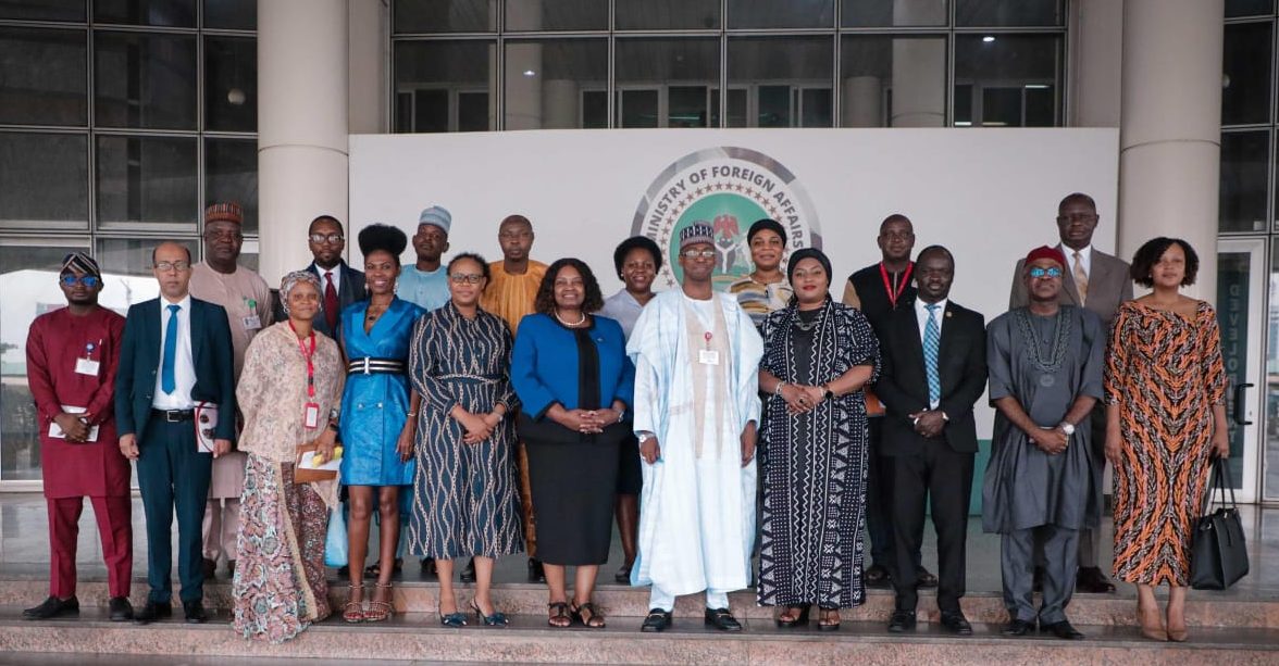 Dr. Dunoma Umar Ahmed, PhD. received members of the Africa Platform on Children Affected by Armed Co…