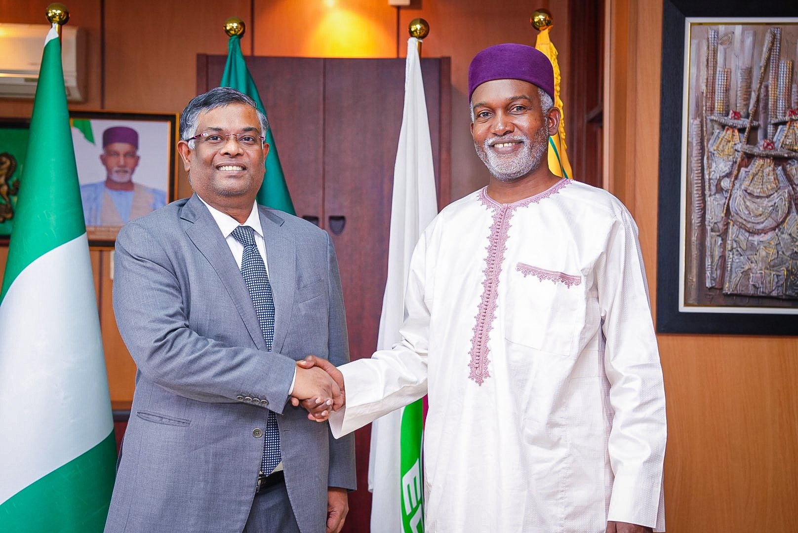 Amb. Yusuf M. Tuggar (OON) received in audience Mr. G. Balasubramanian.